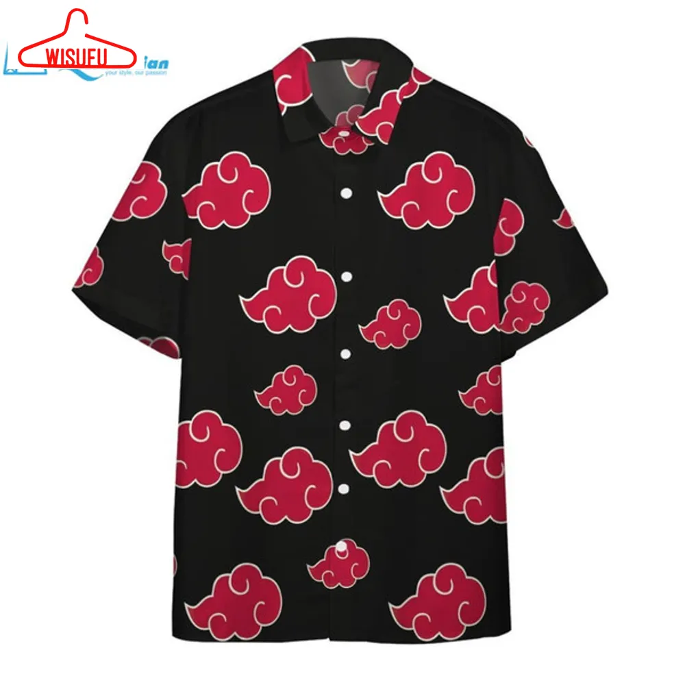 3d Akatsuki Hawaii Shirt Hawaiian Print 3d, Best Gift Ideas, New Fashion Gifts