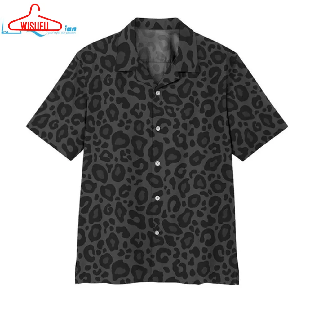 3d Black Leopard Hawaii Shirt Hawaiian Print 3d, Best Gift Ideas, New Fashion Gifts