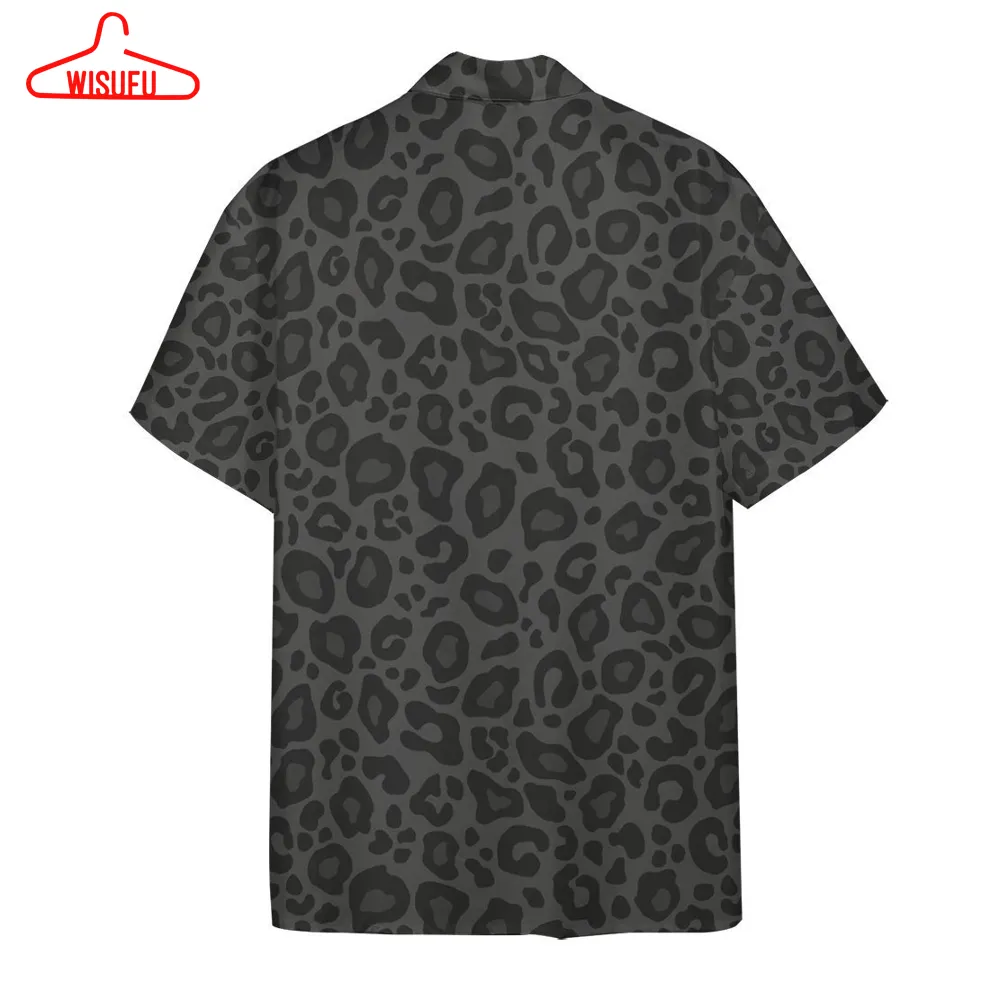 3d Black Leopard Hawaii Shirt, New Fashion Gifts