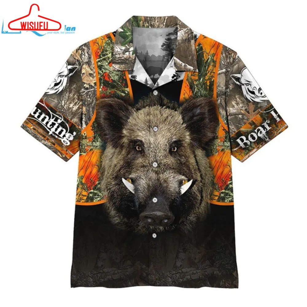 3d Boar Hunting Hawaii Shirt Hawaiian Print 3d, Best Gift Ideas, New Fashion Gifts