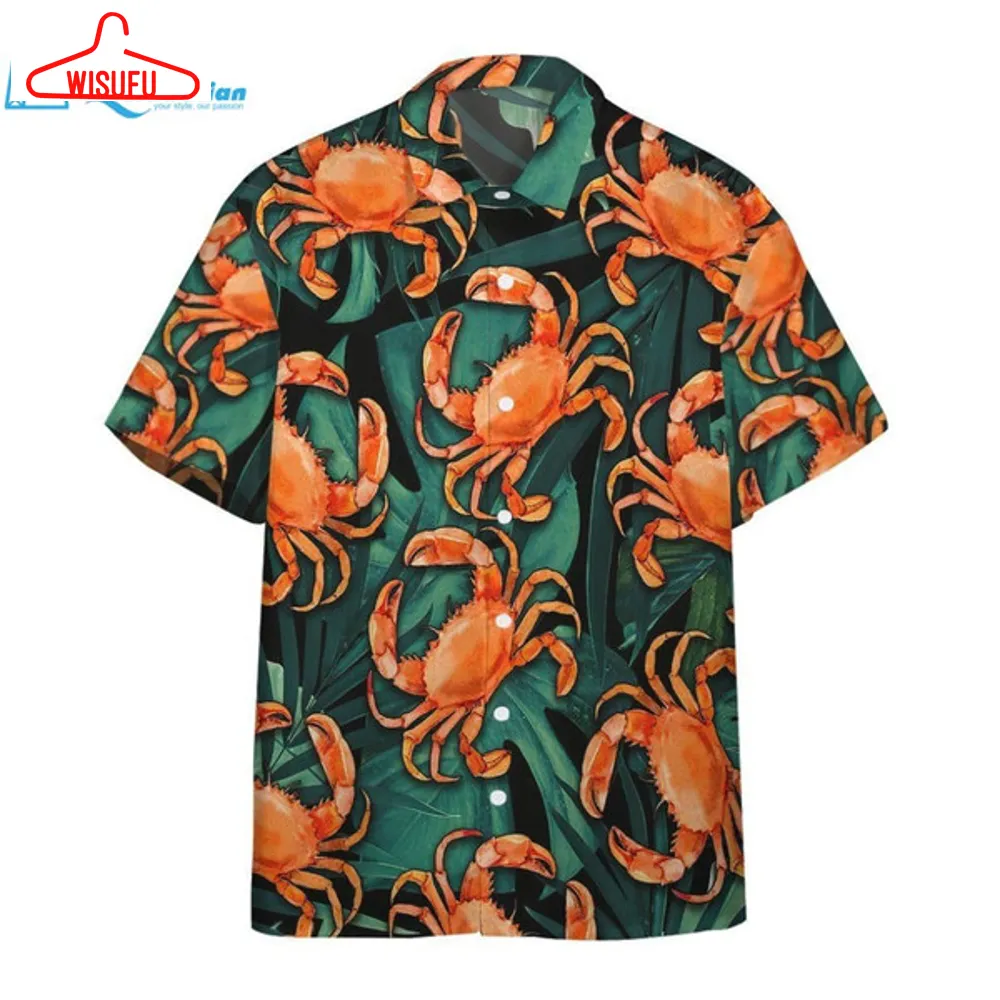 3d Crabs Hawaii Shirt Hawaiian Print 3d, Best Gift Ideas, New Fashion Gifts