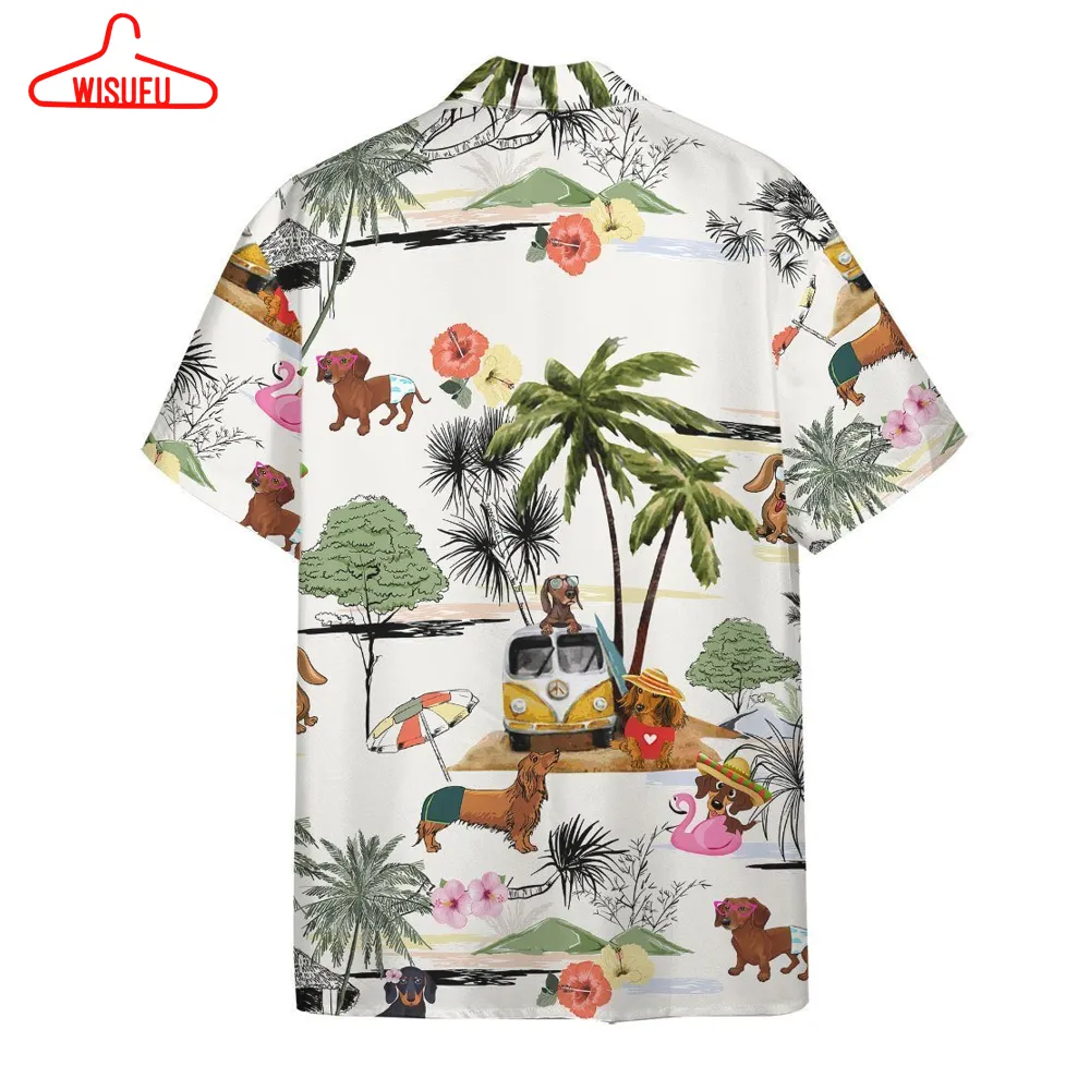 3d Dachshund Hawaii Shirt, New Fashion Gifts Vtbl97232