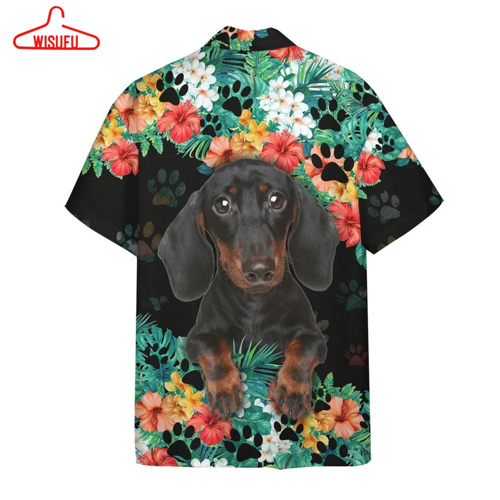 3d Dachshund Hawaii Shirt, New Fashion Gifts