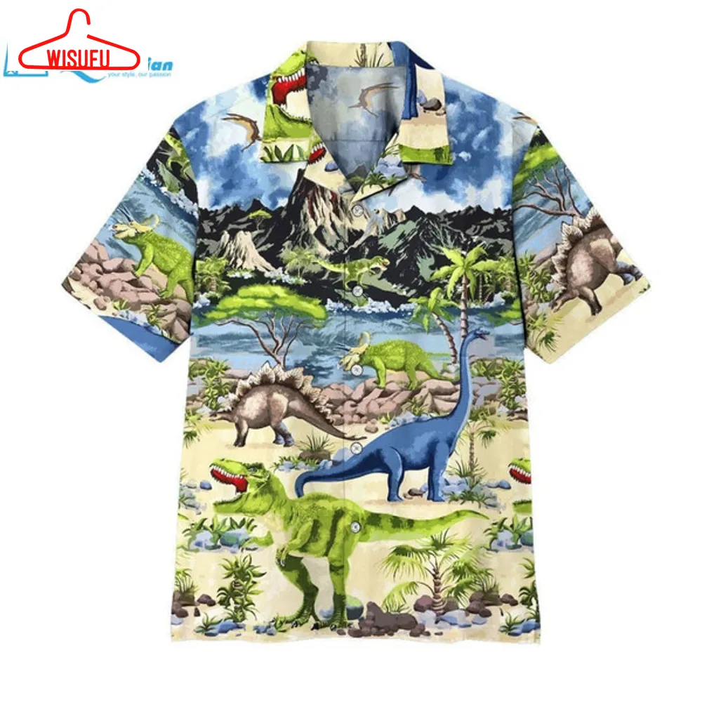 3d Dinosaur Hawaii Shirt Hawaiian Print 3d, Best Gift Ideas, New Fashion Gifts Vtbl44251