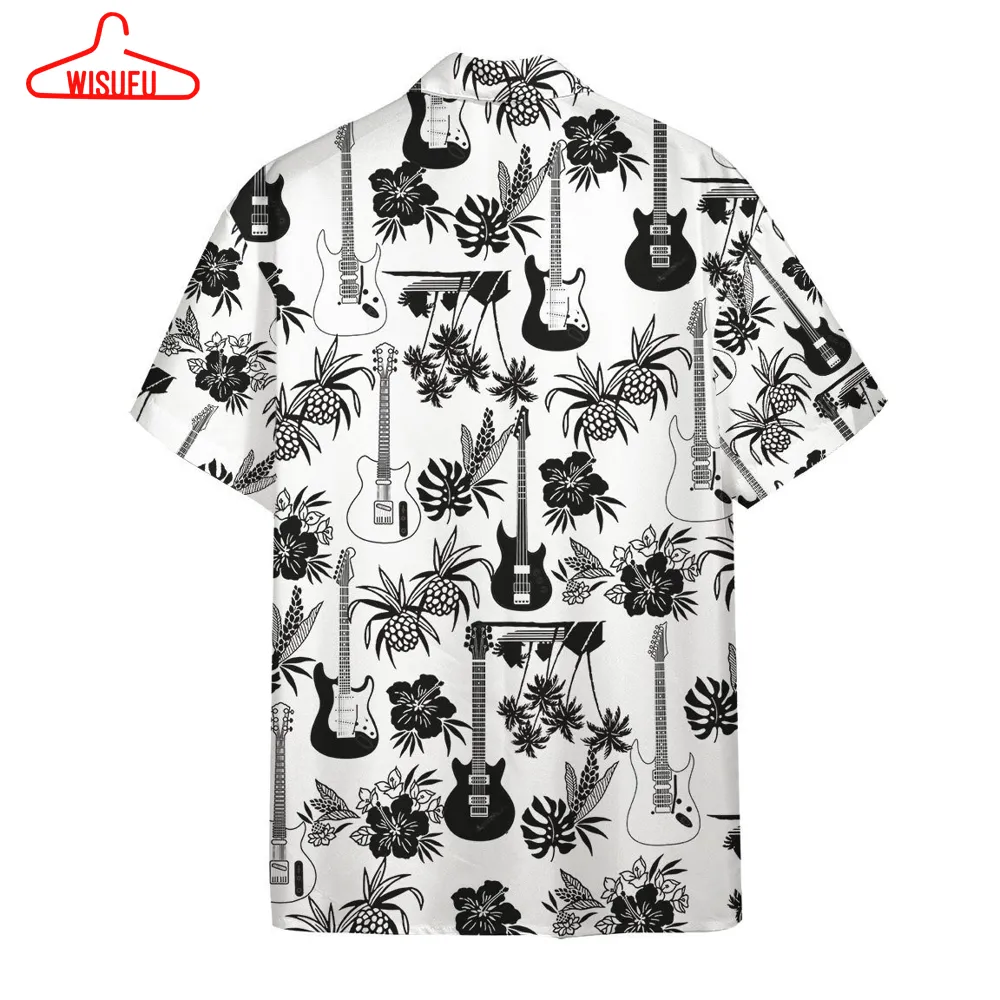 3d Electric Guitar Hawaii Shirt, New Fashion Gifts Vtbl41148