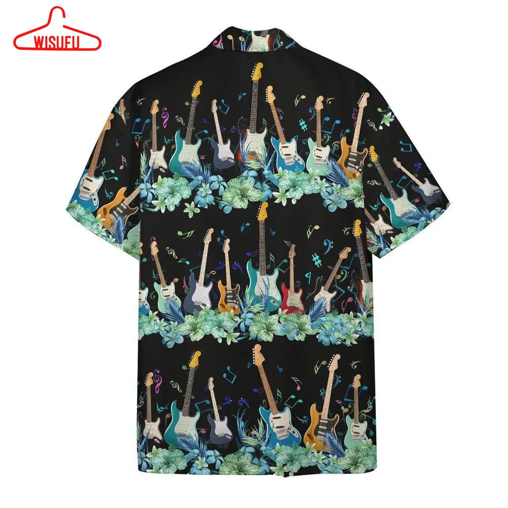 3d Electric Guitar Hawaii Shirt, New Fashion Gifts Vtbl98173