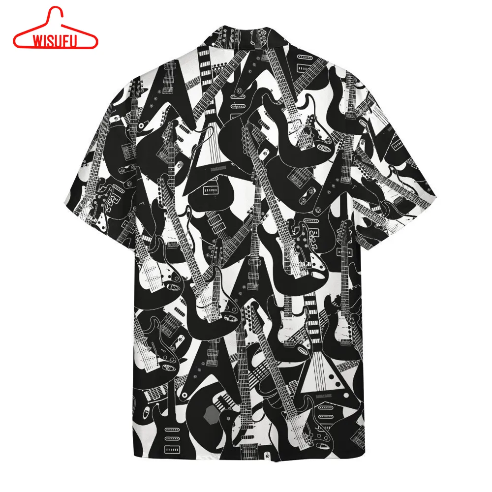 3d Electric Guitar Hawaii Shirt, New Fashion Gifts