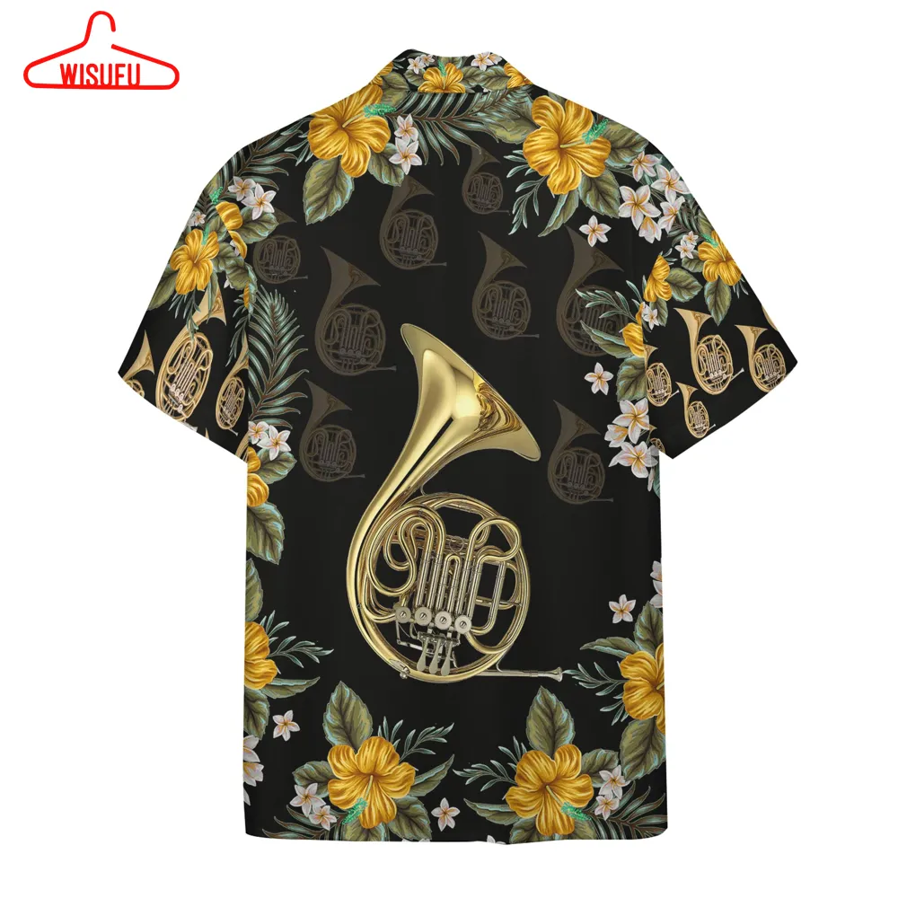 3d French Horn Hawaii Shirt, New Fashion Gifts