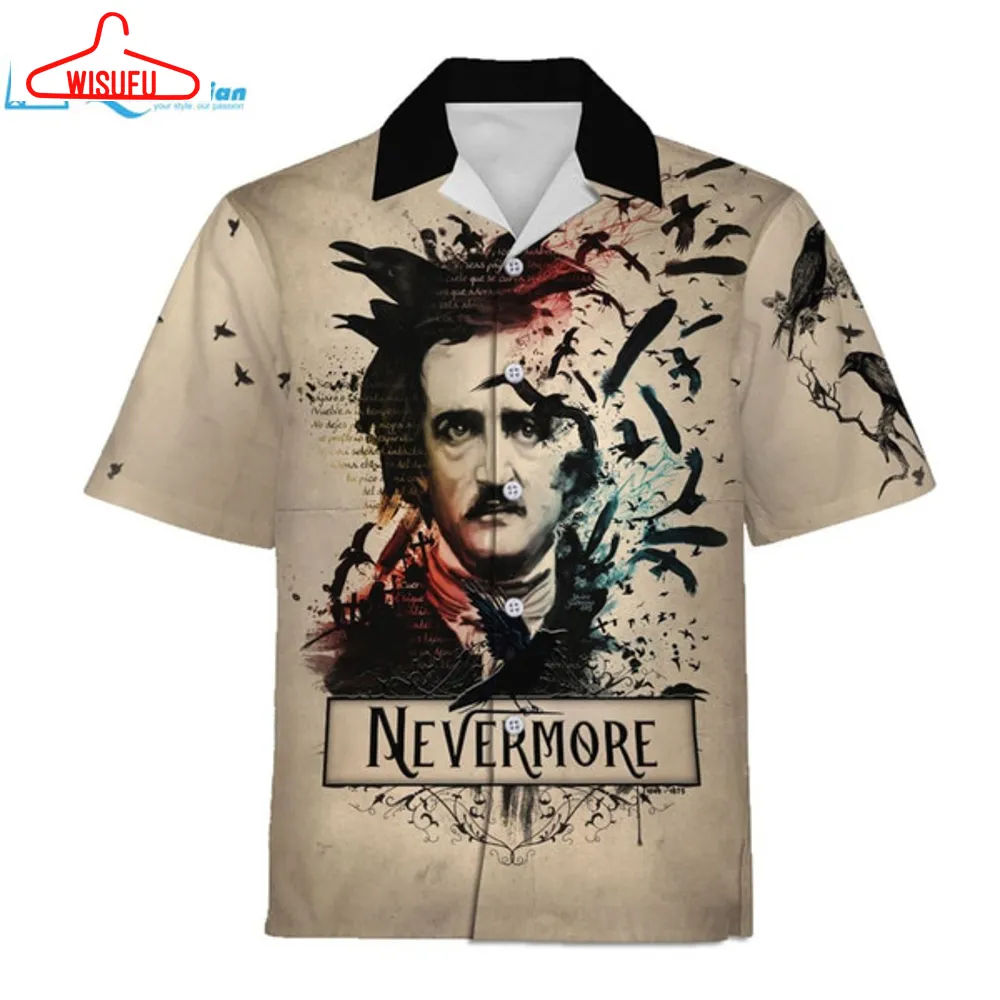 3d Hawaiian Outfit Edgar Allan Poe Nevermore, Best Gift Ideas, New Fashion Gifts