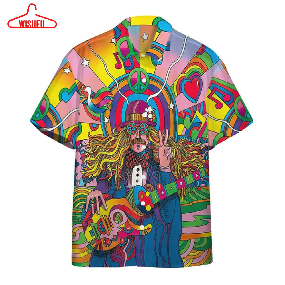 3d Hippie Psychedelic Hawaiian Custom Short Best Gift Ideas, New Fashion Gifts Vtbl66636