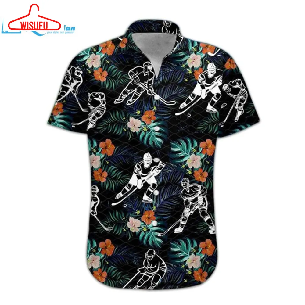 3d Hockey Hawaii Shirt Hawaiian Print 3d, Best Gift Ideas, New Fashion Gifts