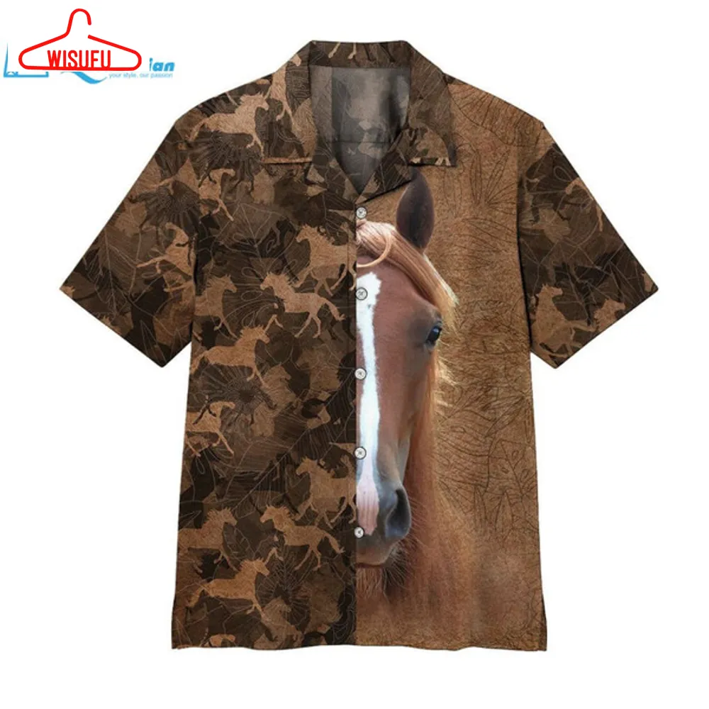 3d Horse Hawaii Shirt Hawaiian Print 3d, Best Gift Ideas, New Fashion Gifts Vtbl91805