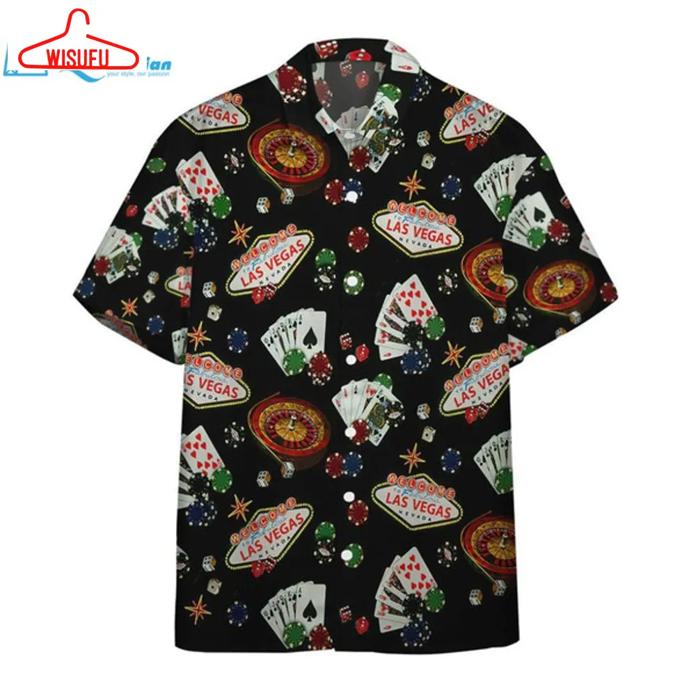 3d Las Vegas Gambling Custom Hawaii Shirt Hawaiian Print 3d, Best Gift Ideas, New Fashion Gifts