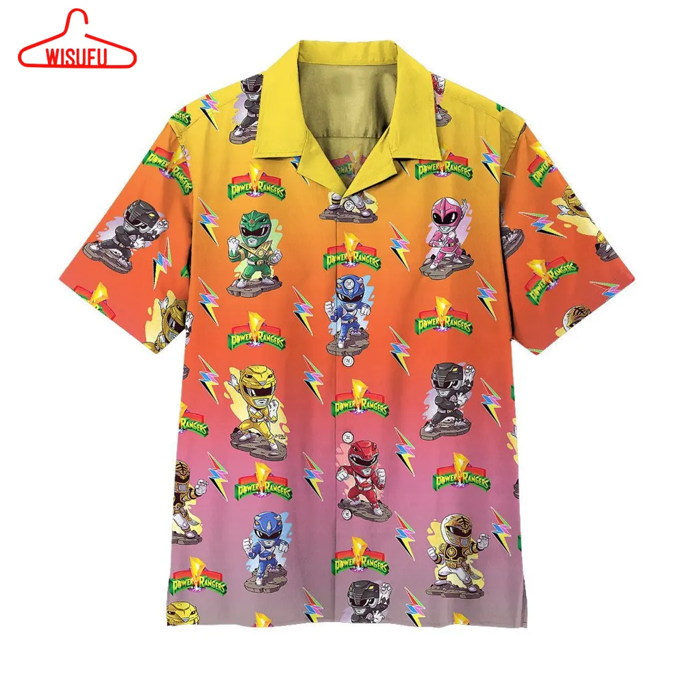 3d Mighty Morphin Power Rangers Hawaii Shirt, High Quality All Over Print Hawaiian Shirt, Best Gift Ideas, New Fashion Gifts