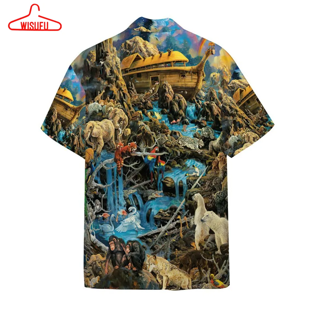 3d Noah Animals Hawaii Shirt, New Fashion Gifts