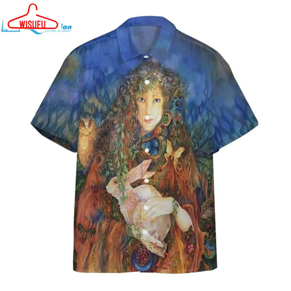 3d Ostara And Easter Bunny Hawaii Shirt Hawaiian Print 3d, Best Gift Ideas, New Fashion Gifts