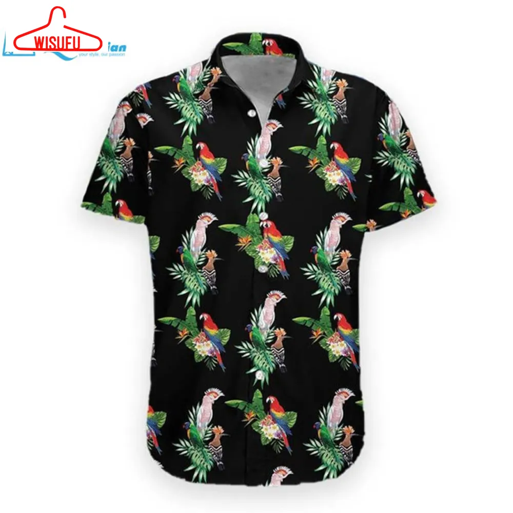 3d Parrot Hawaii Shirt Hawaiian Print 3d, Best Gift Ideas, New Fashion Gifts Vtbl20402