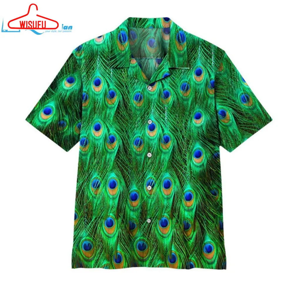 3d Peacock Hawaii Shirt Hawaiian Print 3d, Best Gift Ideas, New Fashion Gifts