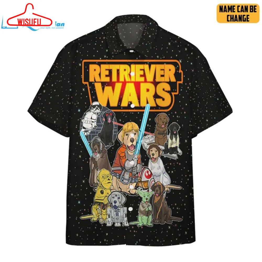 3d Retriver Wars Custom Hawaii Shirt Hawaiian Print 3d, Best Gift Ideas, New Fashion Gifts