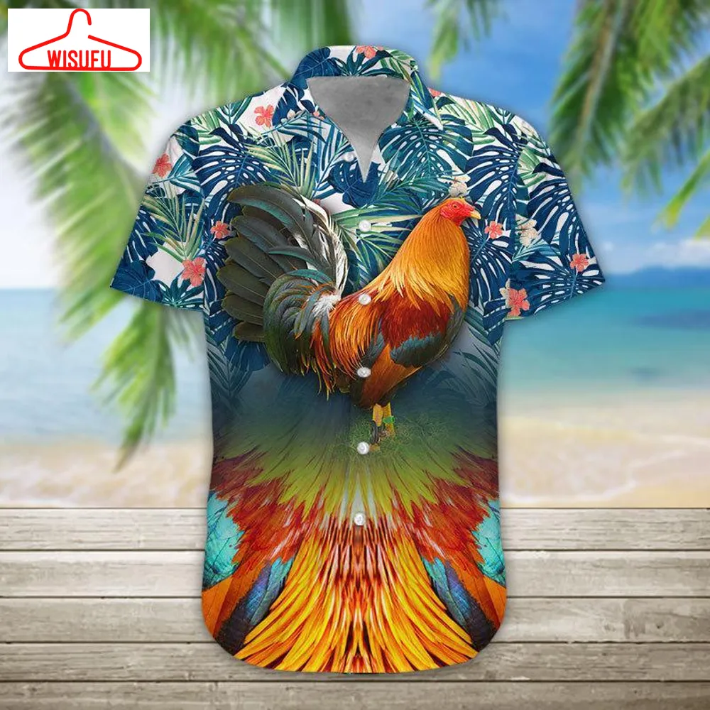 3d Rooster Hawaii Shirt, New Fashion Gifts Vtbl97814