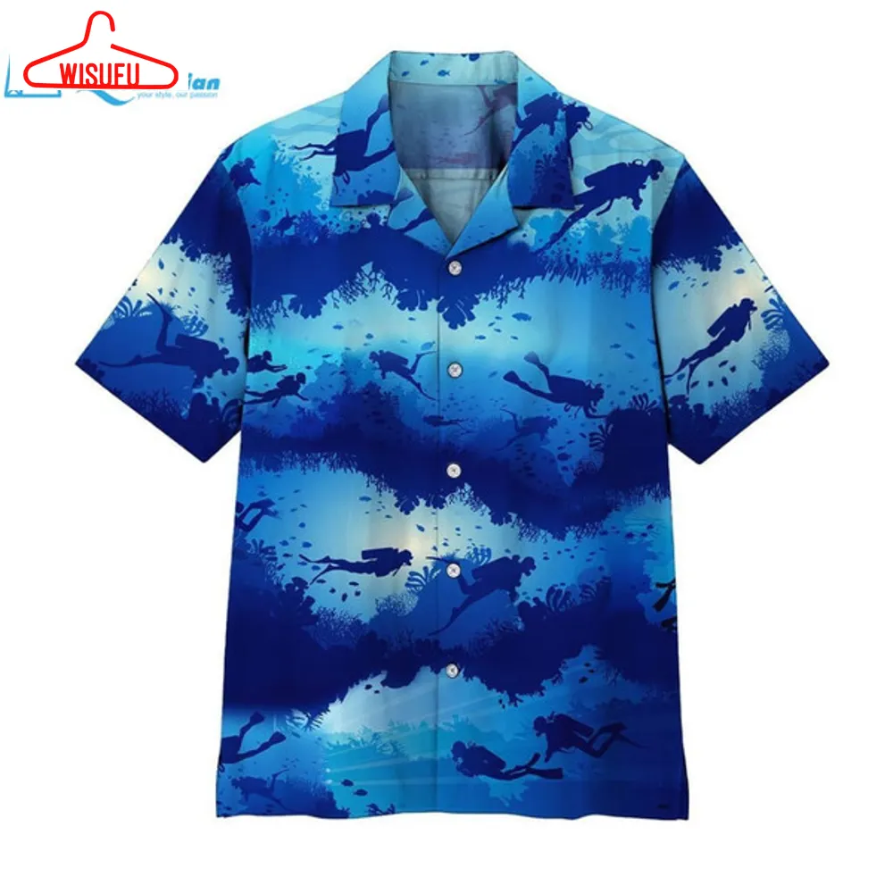 3d Scuba Diving Hawaii Shirt Hawaiian Print 3d, Best Gift Ideas, New Fashion Gifts Vtbl82797