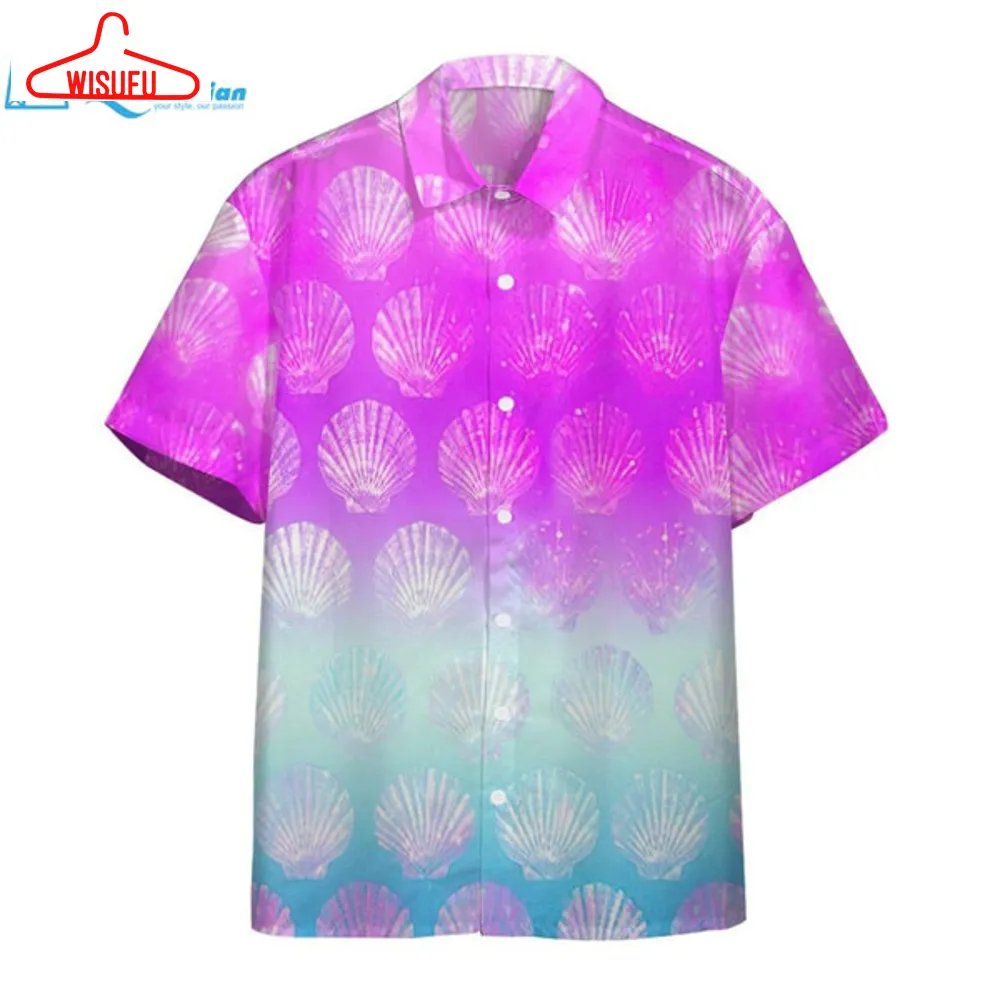 3d Sea Shell Color Hawaii Shirt Hawaiian Print 3d, Best Gift Ideas, New Fashion Gifts