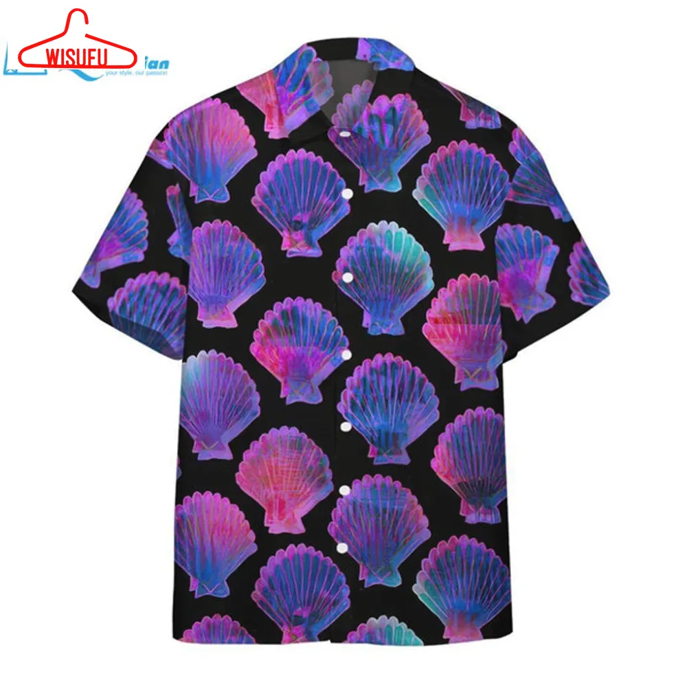 3d Sea Shell Hawaii Shirt Hawaiian Print 3d, Best Gift Ideas, New Fashion Gifts