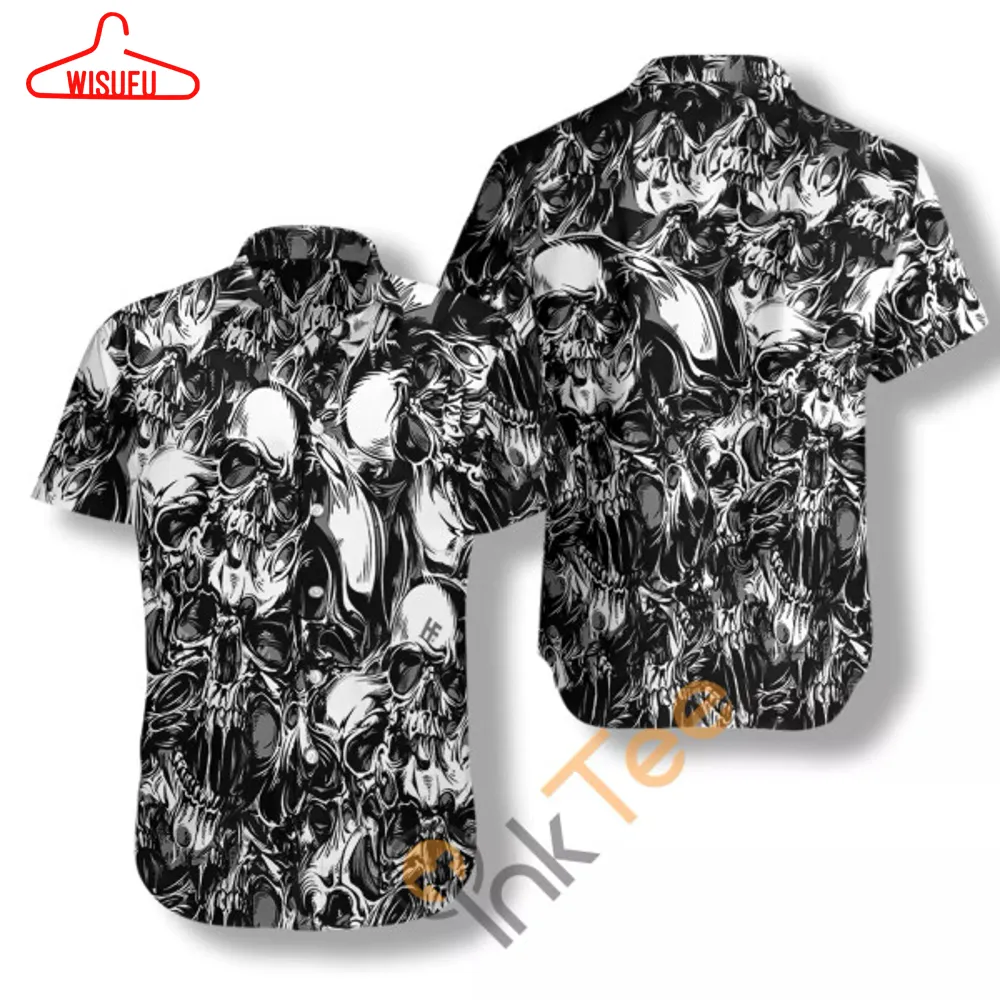 3d Skull Pattern N442 Hawaiian Shirts, 3d All Over Print Best Gift Ideas, New Fashion Gifts