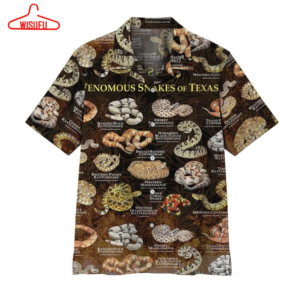 3d Snake Hawaiian Shirt - For Men & Women - Adult - Hl1354, New Hawaiian Holiday Outfits, New Fashion Gifts