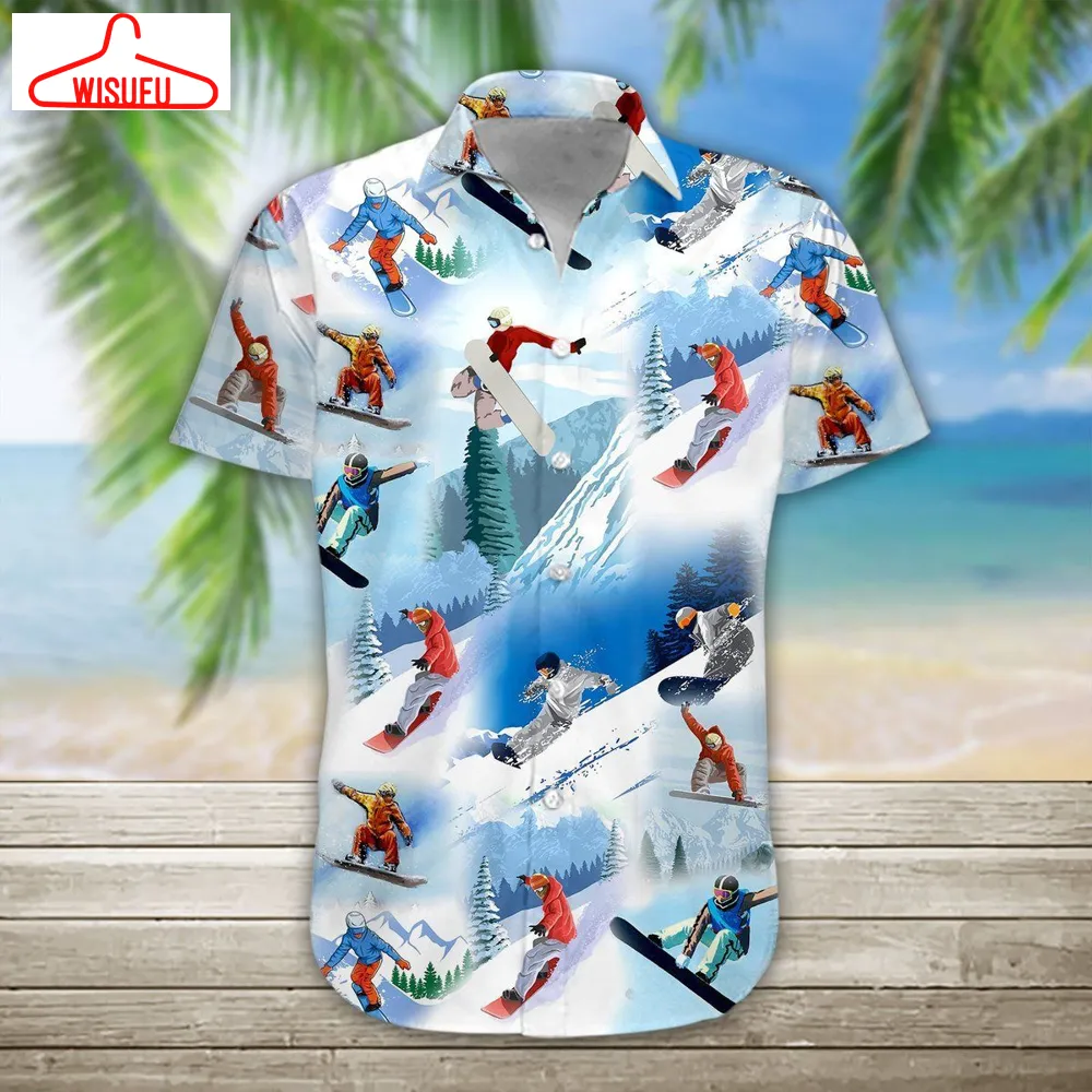 3d Snowboarding Hawaii Shirt, New Fashion Gifts