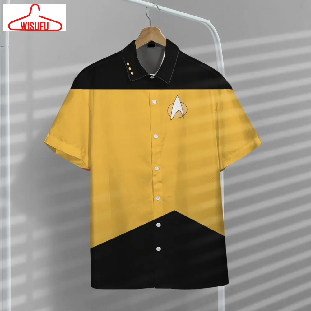 3d Star Trek The Next Generation Yellow Uniform Custom Hawaii Shirt, New Fashion Gifts