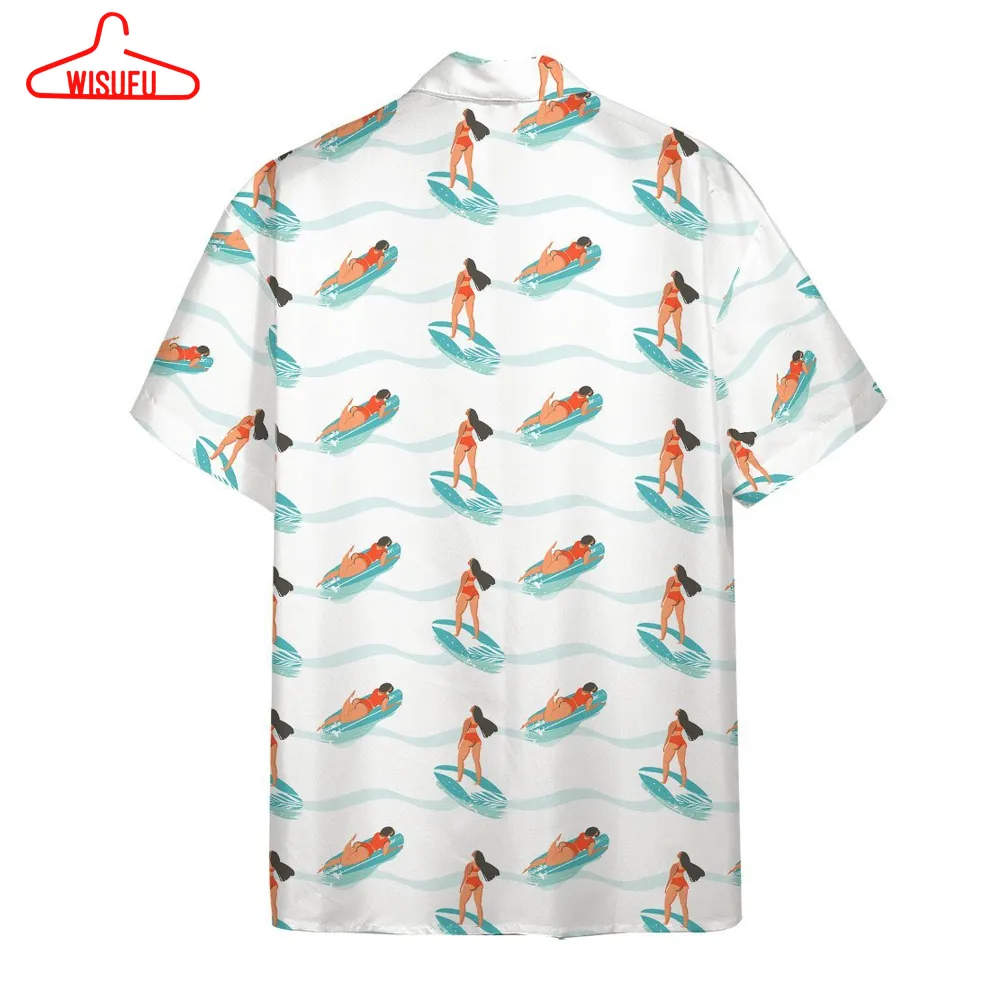 3d Surfing Girl Hawaii Shirt, New Fashion Gifts