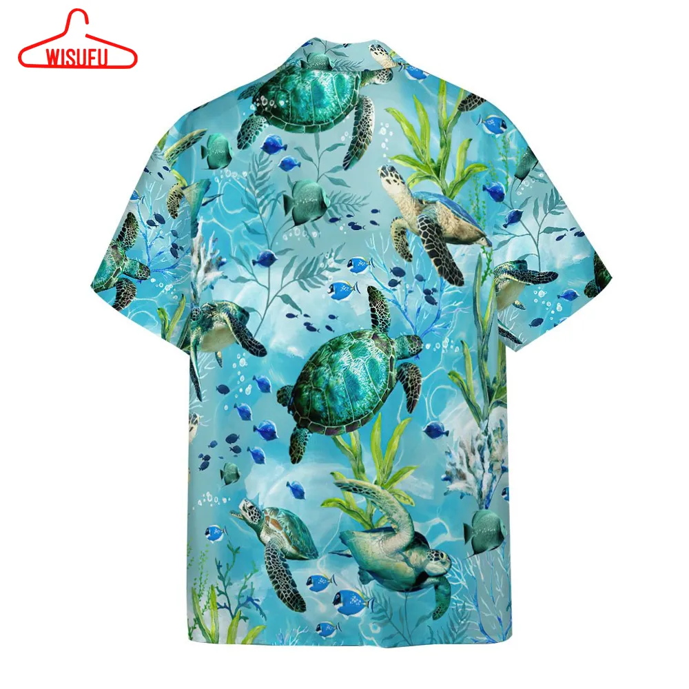 3d Swimming Sea Turtles Custom Hawaii Shirt, New Fashion Gifts