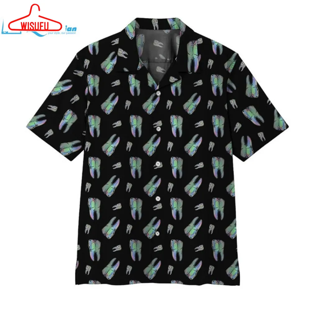 3d Teeth Hawaii Shirt Hawaiian Print 3d, Best Gift Ideas, New Fashion Gifts