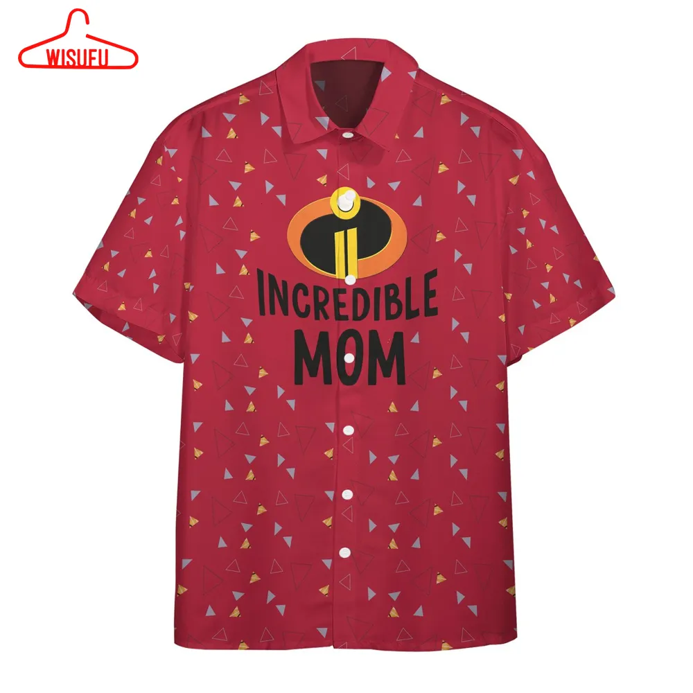 3d The Incredible Mom Custom Women Hawaii Shirt, High Quality All Over Print Hawaiian Shirt, Best Gift Ideas, New Fashion Gifts