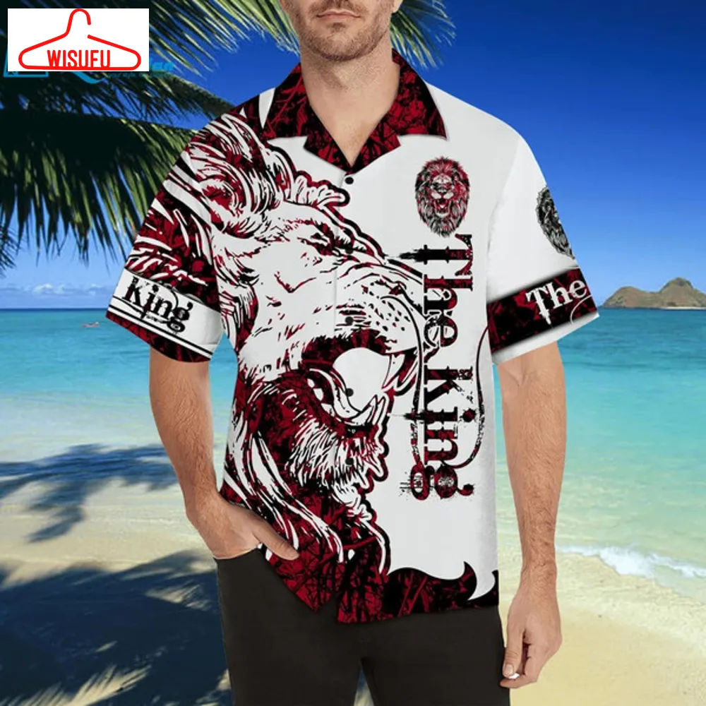 3d The King Lion Tattoo Hawaii Shirt Unique Beach Shirt Hawaiian Print 3d, Best Gift Ideas, New Fashion Gifts