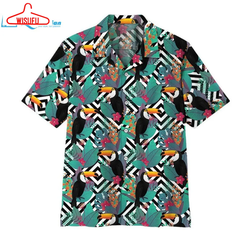 3d Toco Toucan Hawaii Shirt Hawaiian Print 3d, Best Gift Ideas, New Fashion Gifts