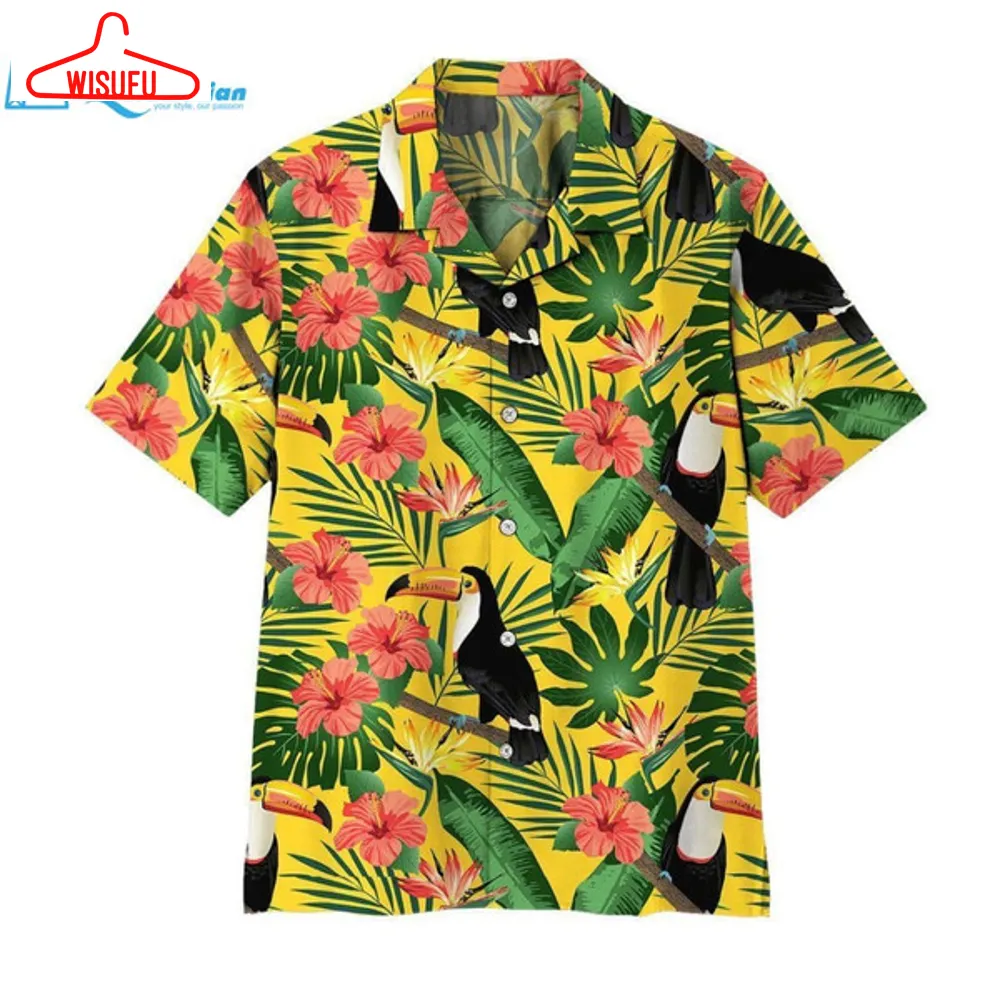 3d Toucans Hawaii Shirt Hawaiian Print 3d, Best Gift Ideas, New Fashion Gifts