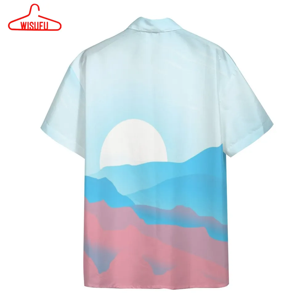 3d Trans Pride Sunrise Custom Hawaii Shirt, New Fashion Gifts