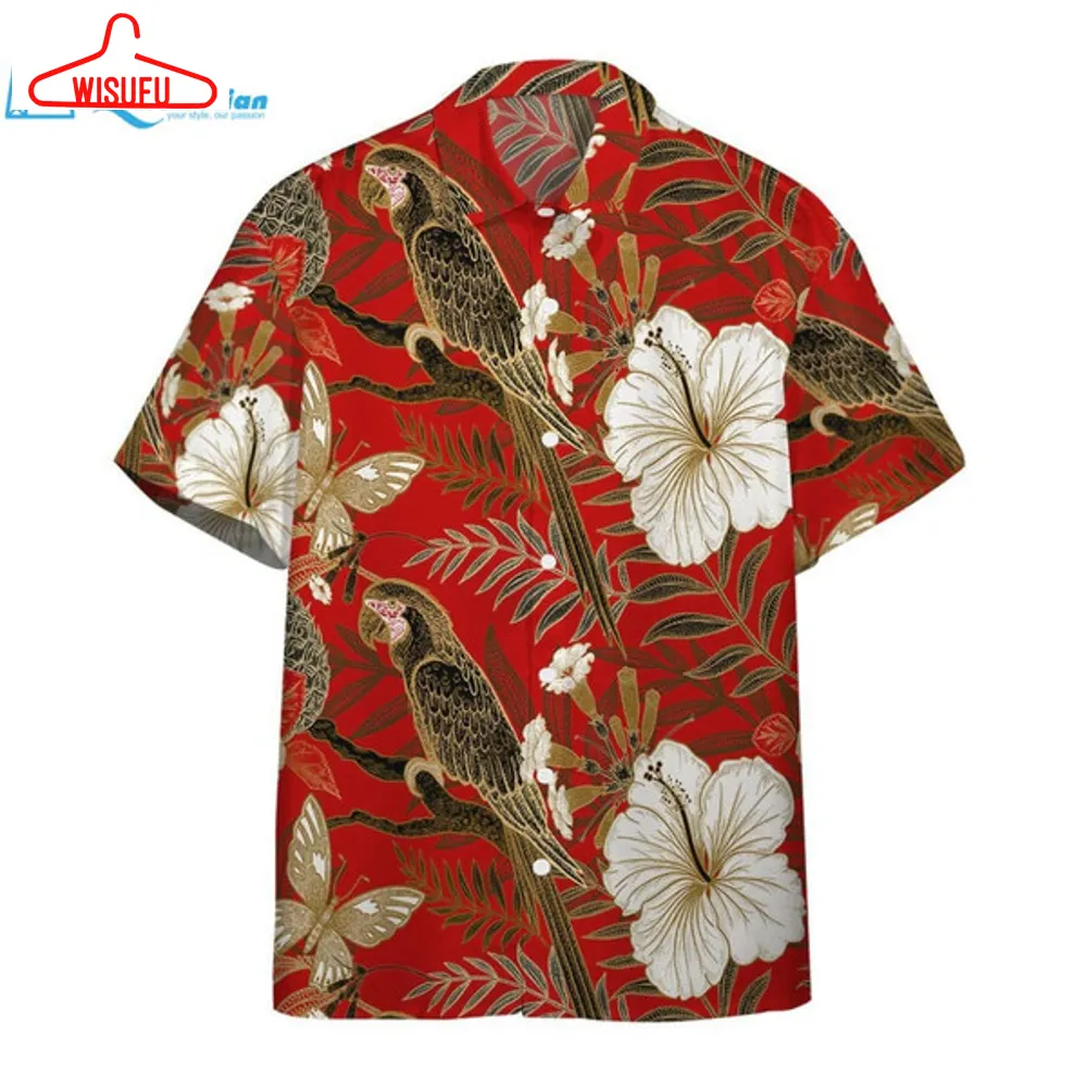 3d Tropical Parrot Custom Hawaii Shirt Hawaiian Print 3d, Best Gift Ideas, New Fashion Gifts