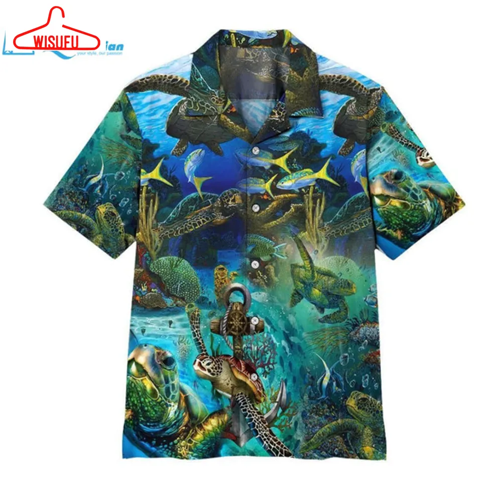 3d Turtles Hawaii Shirt Hawaiian Print 3d, Best Gift Ideas, New Fashion Gifts