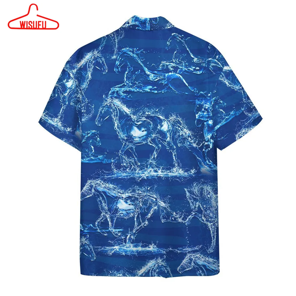 3d Water Horse Hawaii Shirt, New Fashion Gifts