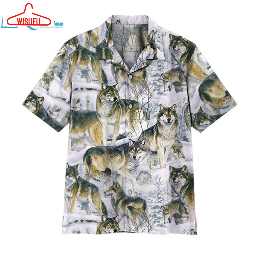 3d Wolf Hawaii Shirt Hawaiian Print 3d, Best Gift Ideas, New Fashion Gifts