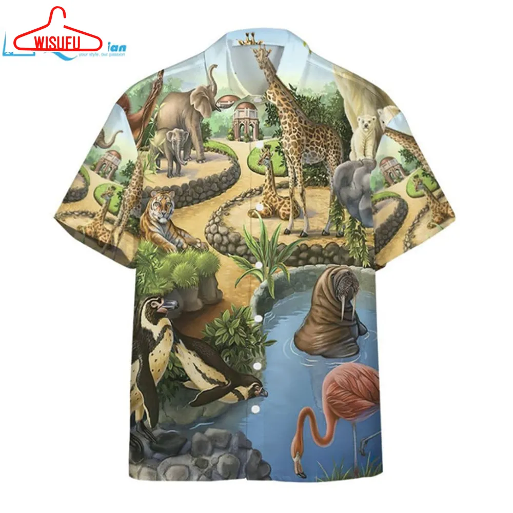 3d Zoo Animal Hawaii Shirt Hawaiian Print 3d, Best Gift Ideas, New Fashion Gifts