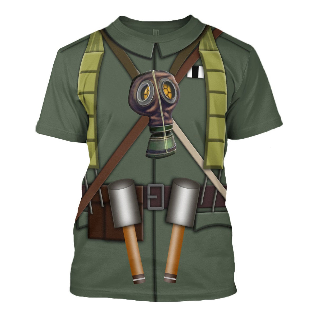 Gearhomie WW1 German Sturmtruppen Infantryman Of The Stosstruppen Costume t-shirt