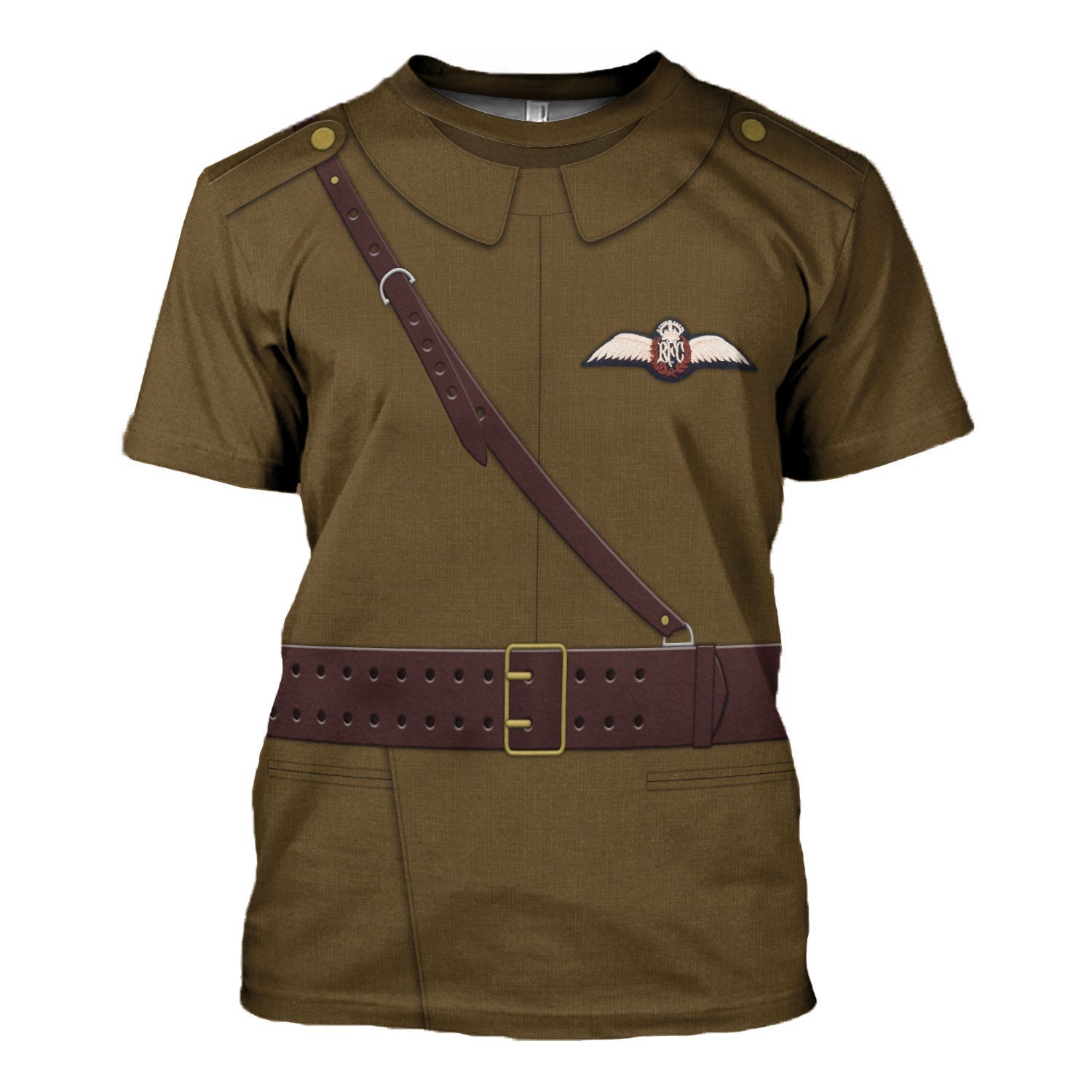 Gearhomie WW1 British Royal Flying Corps Costume t-shirt