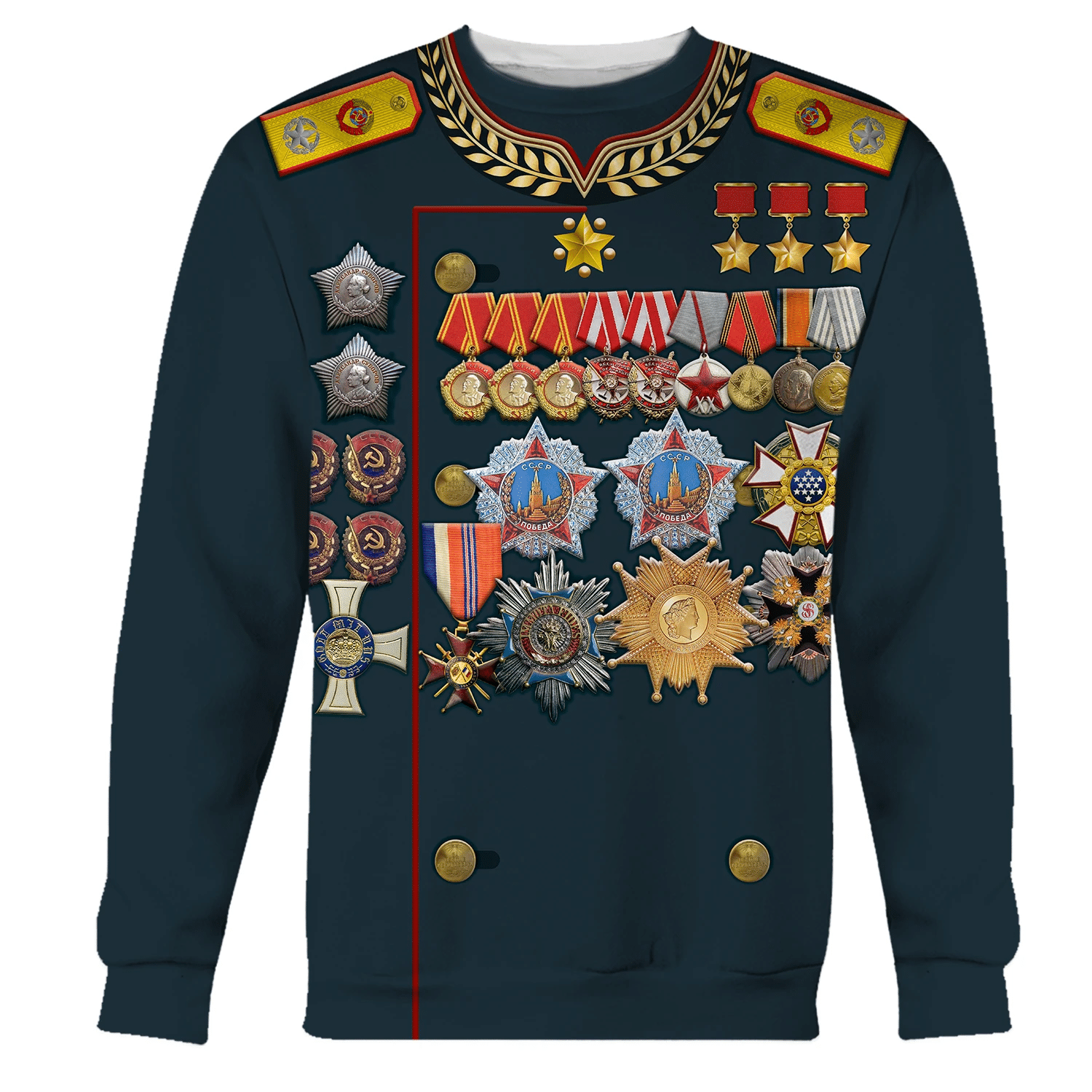 Gearhomie Georgy Zhukov Soviet General and Marshal Of The Soviet Costume sweatshirt