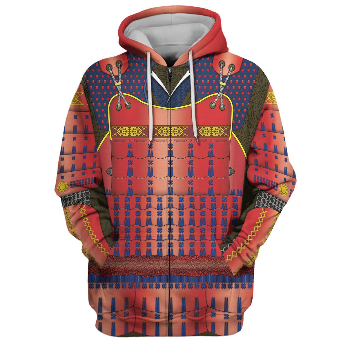 The Last Samurai Armor hoodie zip