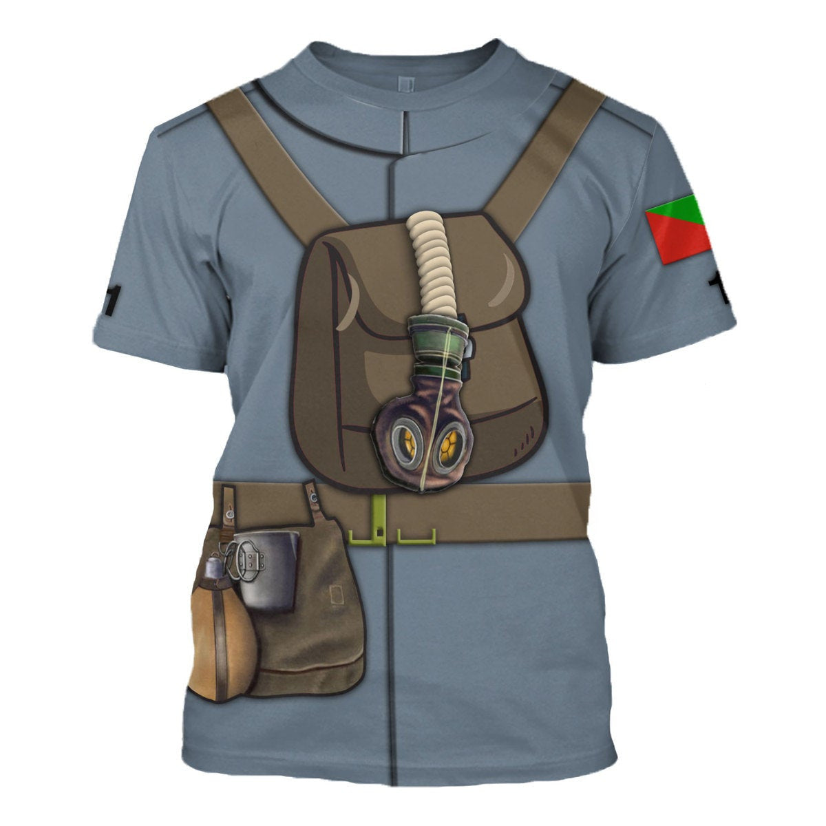 Gearhomie WW1 Flanders Portuguese Lewis Gun Crew Costume t-shirt