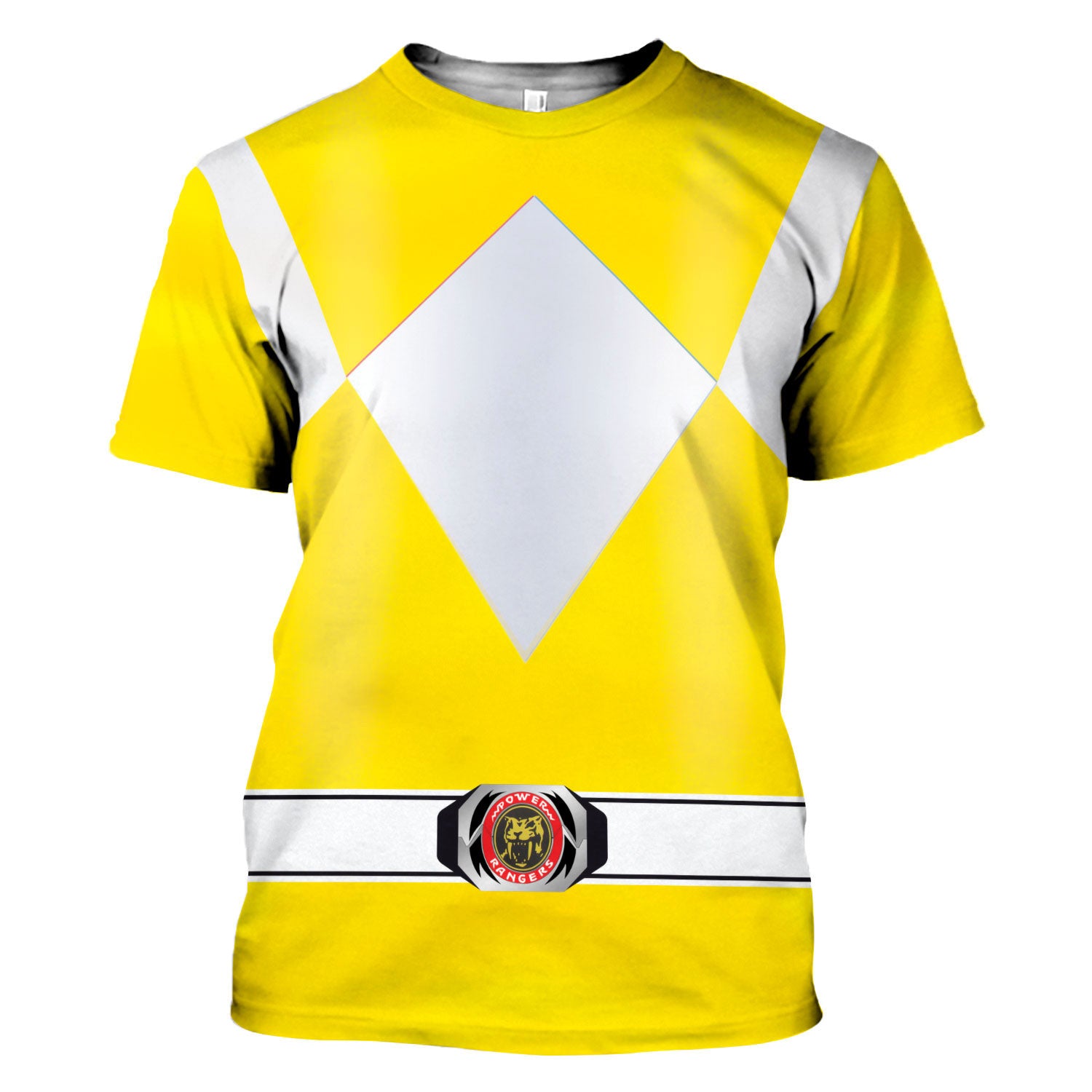 Gearhomie Unisex Tracksuit Hoodies Yellow Power Ranger 3D t-shirt